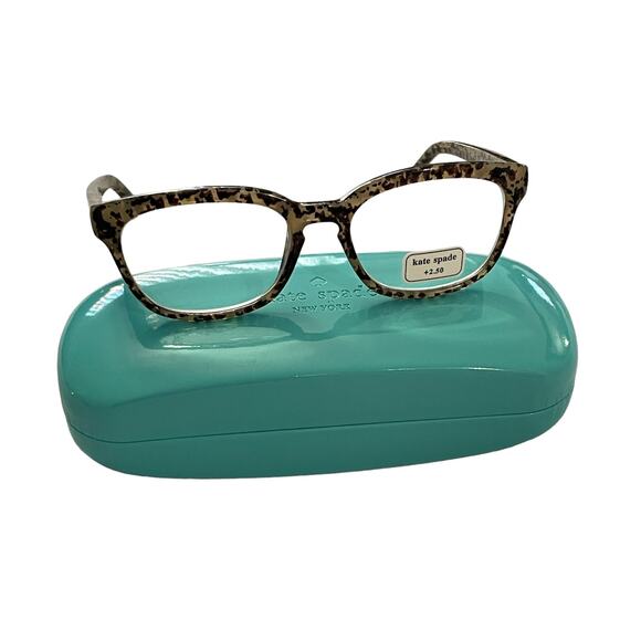 Kate Spade Tabby 50MM Square Reading Glasses 2.5 New1 - Picture 1 of 5